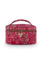 Cleo Beauty Case Quilted Daisy Dreams RED 26x16x16cm 8