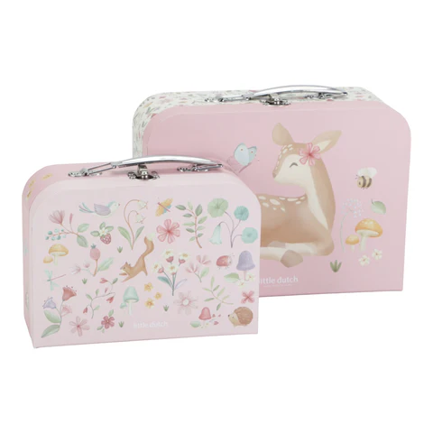 LITTLE DUTCH 3 LITTLE DUTCH. Σετ 2 βαλιτσάκια Fairy Garden pink FSC 3