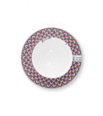 Flower Festival Set/2 Cappuccino Cup & Saucer Light Blue 10