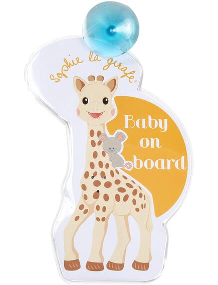 Soft toys 3 Σόφι καμηλοπάρδαλη Baby on Board σήμα με φωτάκια Αγγλικά 3