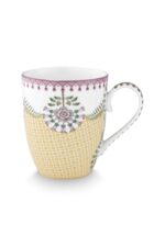 Mug Large Lily & Lotus Tiles Yellow 350ml 6