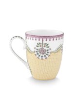 Mug Large Lily & Lotus Tiles Yellow 350ml 5