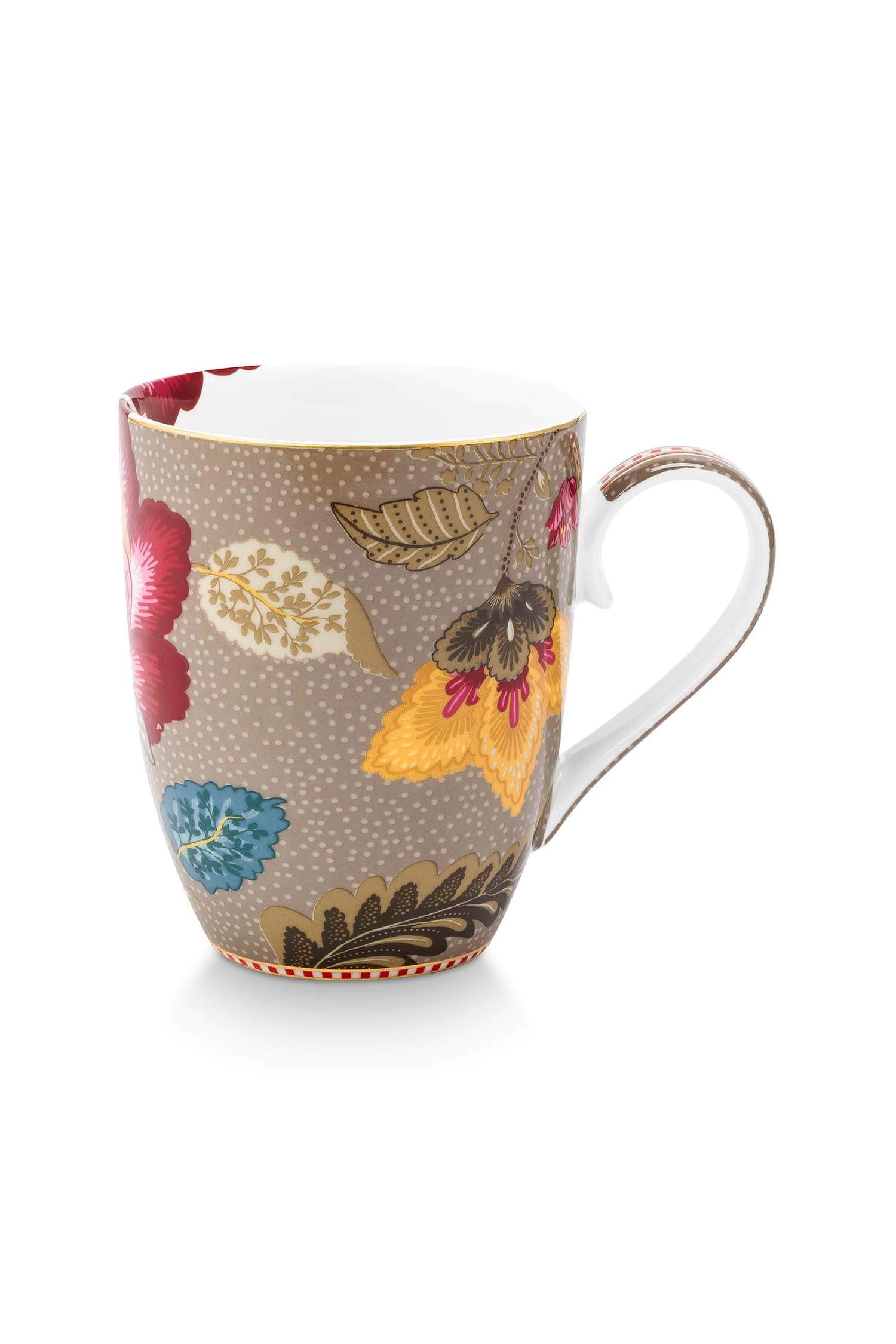 PIP STUDIO 7 Set/2 Mug Large Blooming Tales Fantasy Khaki 7