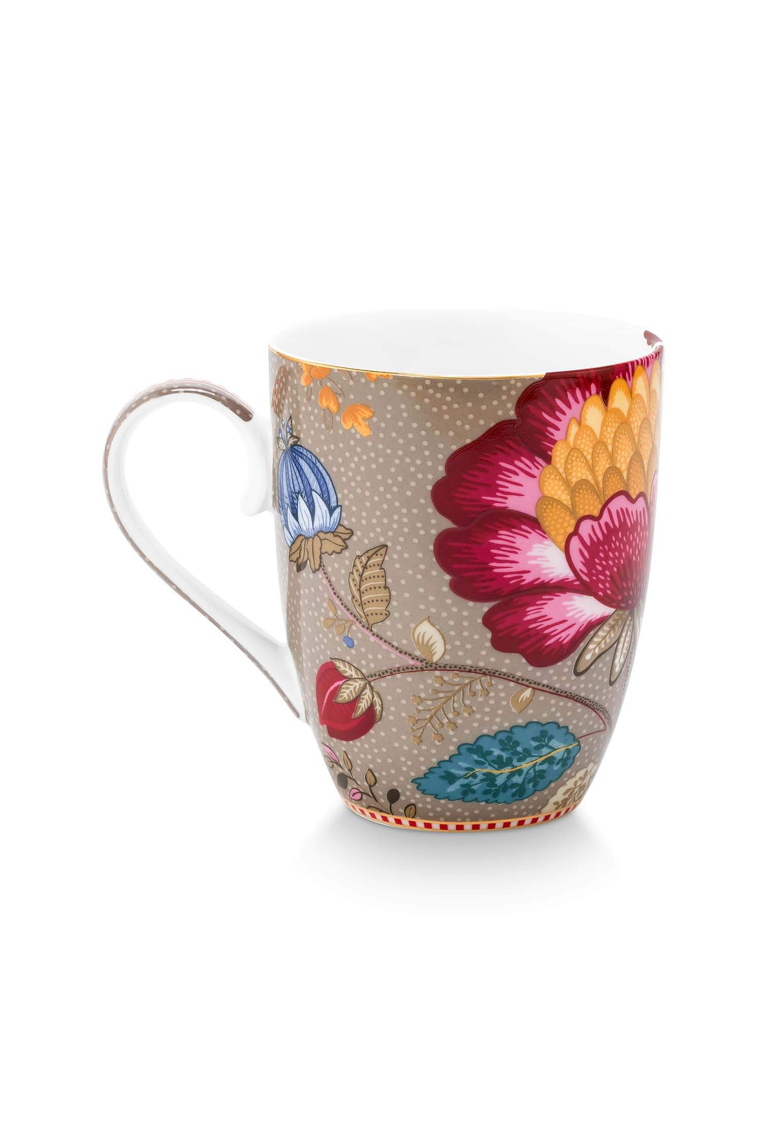 PIP STUDIO 6 Mug Blooming Tales Fantasy Khaki 350ml 6