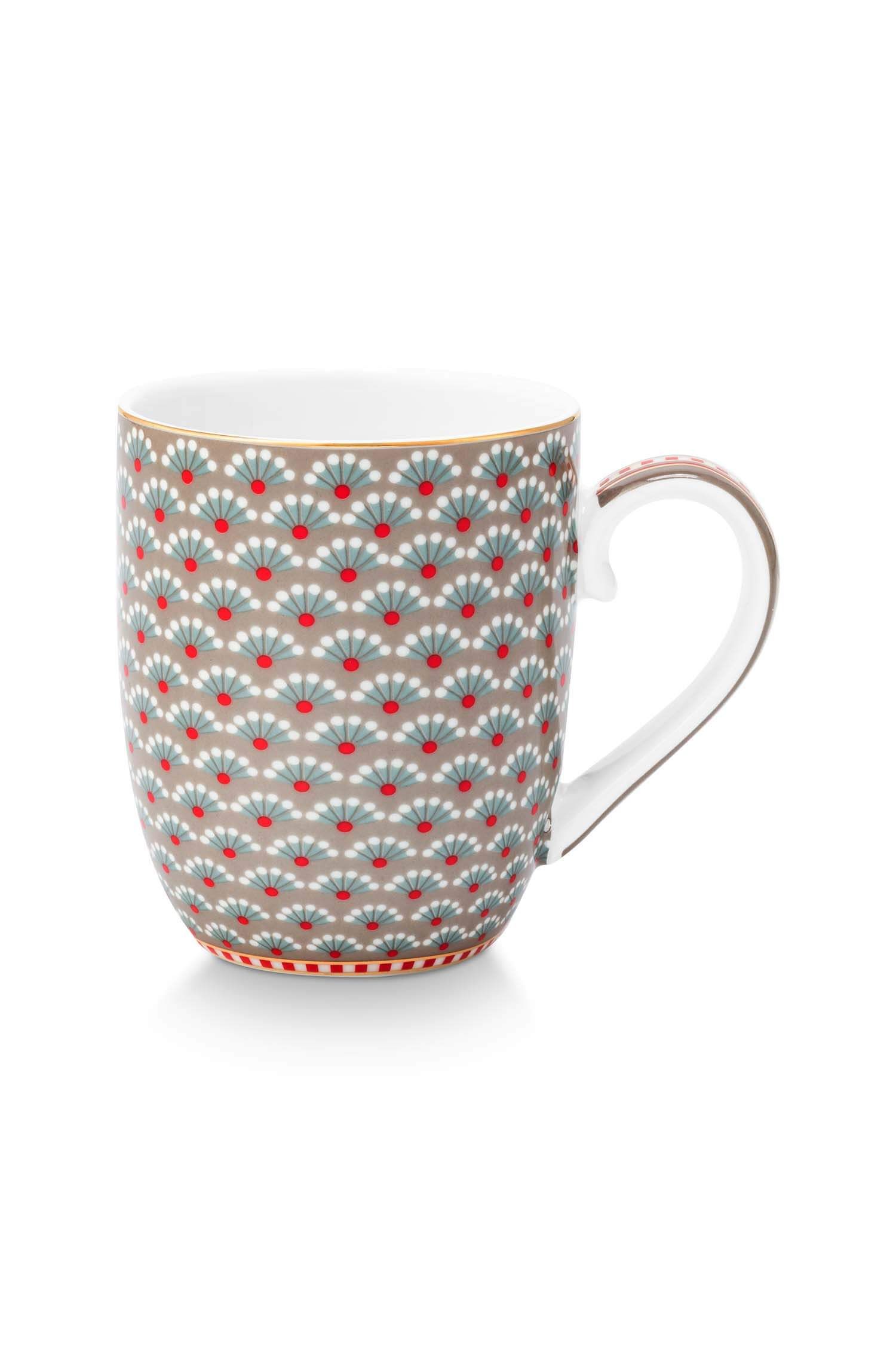 PIP STUDIO 5 NEW Mug SMALL Blooming Tales Khaki 5