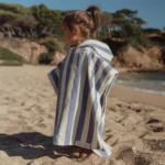 LITTLE DUTCH. Παιδικό πόντσο Dreamy Purple Stripe – One size 9