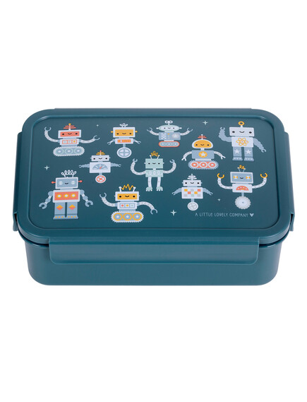 A Little Lovely Company 6 A little lovely company: Δοχείο φαγητού Bento με χωρίσματα- 1,2 L – Robots 6