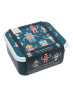 A little lovely company: Σετ 4 δοχεία φαγητού Lunch & Snack Box -Robots 10