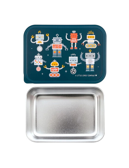 A little lovely company: Δοχείο φαγητού από ανοξείδωτο ατσάλι 900ml-Robots 4