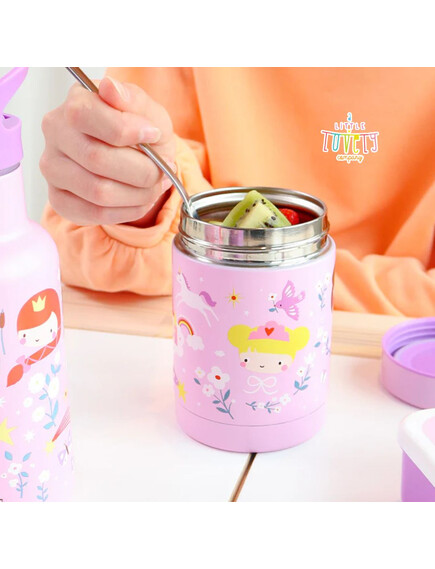 A little lovely company: Θερμός φαγητού από ανοξείδωτο ατσάλι 300ml-Princesses 5