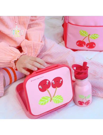 A little lovely company: Δοχείο φαγητού Bento με χωρίσματα- 900ml – Happy Cherries 5