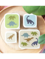 A little lovely company: Σετ 4 δοχεία φαγητού Lunch & Snack Box Dinosaurs 8