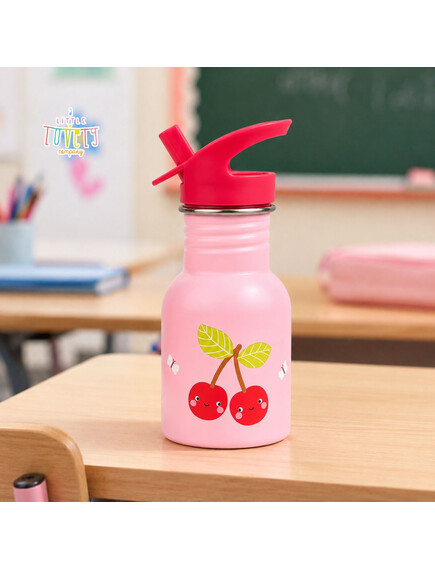 A Little Lovely Company Μπουκάλι από Ανοξείδωτο Ατσάλι 350ml – Happy cherries 4