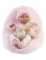 NEWBORN ΚΟΡΙΤΣΙ 40cm ΡΟΖ ΜΑΞΙΛΑΡΙ ΑΡΚΟΥΔΑΚΙ 12