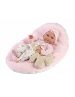 NEWBORN ΚΟΡΙΤΣΙ 40cm ΡΟΖ ΜΑΞΙΛΑΡΙ ΑΡΚΟΥΔΑΚΙ 10