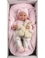 NEWBORN ΚΟΡΙΤΣΙ 40cm ΡΟΖ ΜΑΞΙΛΑΡΙ ΑΡΚΟΥΔΑΚΙ 11