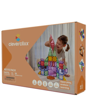 Cleverclixx, Μαγνητικά πλακίδια Petite Pack Pastel | 36 κομμάτια