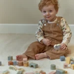 LITTLE DUTCH. Σετ ξύλινα τουβλάκια Safari Friends FSC 12